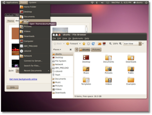 wallpaper ubuntu 10.04. Ubuntu 10.04 LTS Desktop