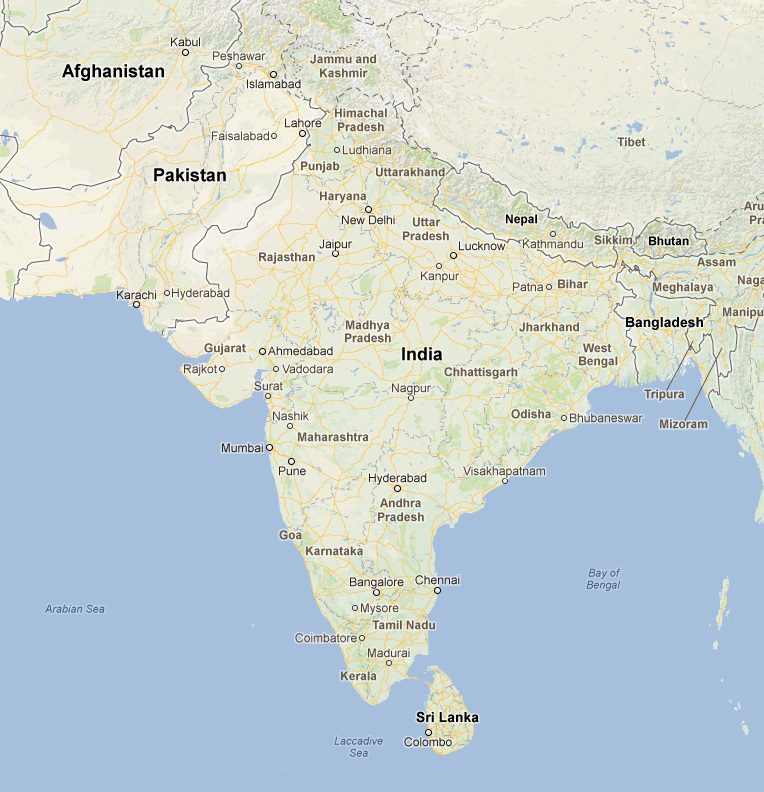 Map google nagpur india Maps of