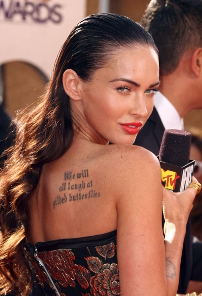 Image comment: Megan Fox says if Angelina Jolie can have tattoos and a 