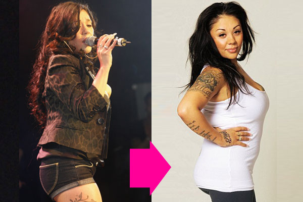 Image comment: Mutya Buena, before and after going under the knife for a 