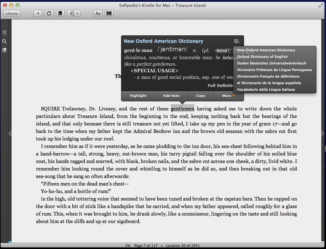 change dictionary on kindle for mac