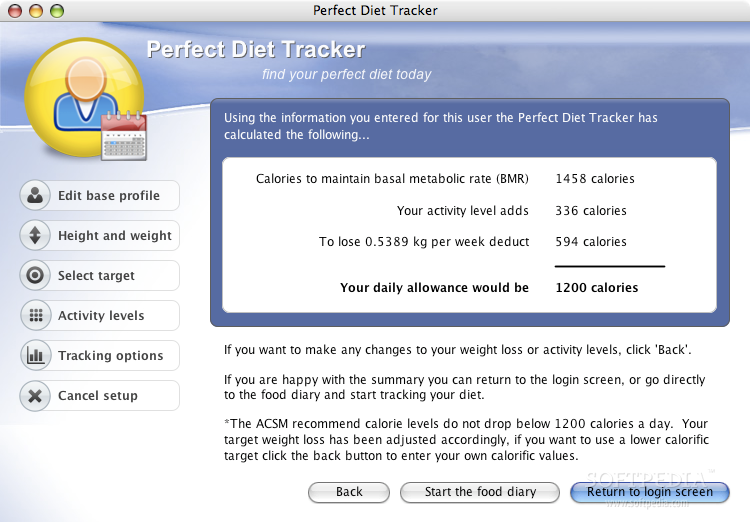 perfect diet tracker shuts down