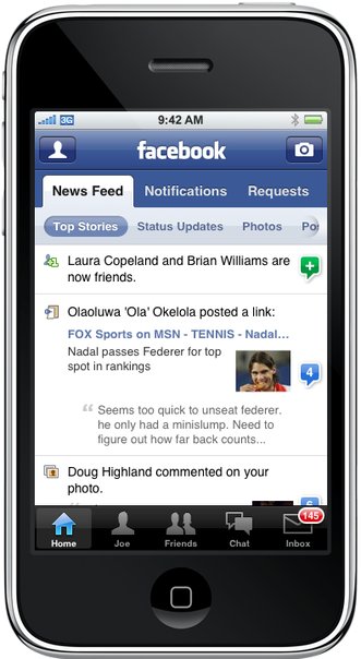 Facebook 2.0 for iPhone - Details, Screenshots