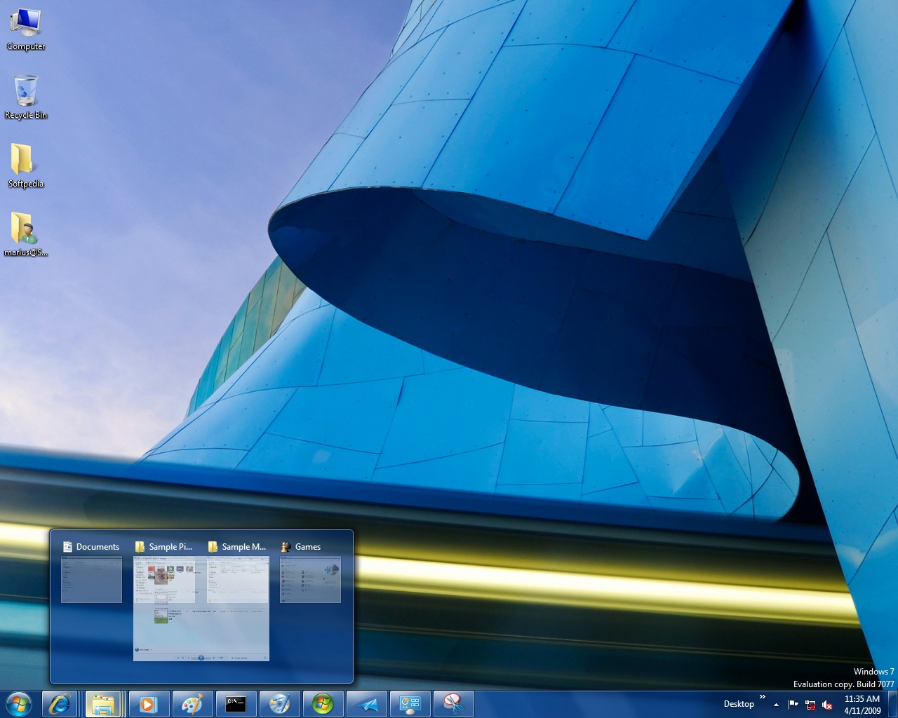 Windows 7 Build 7077 135 Screenshot Gallery