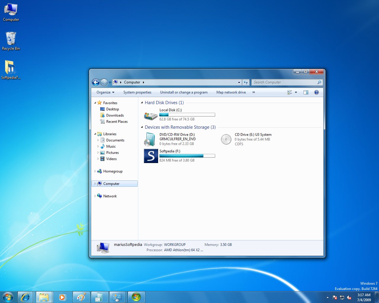 Windows 7 Build 7264 Rtm Branch 100 Screenshot Gallery