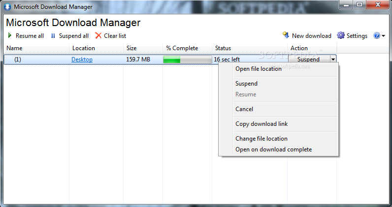 Microsoft download manager