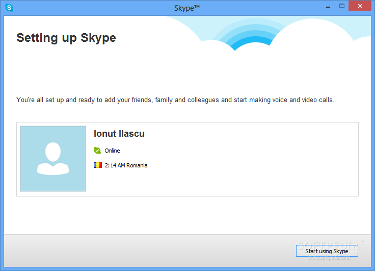 skype login screen