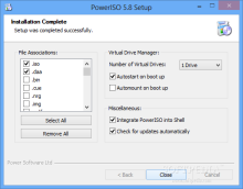 instaling PowerISO 8.6
