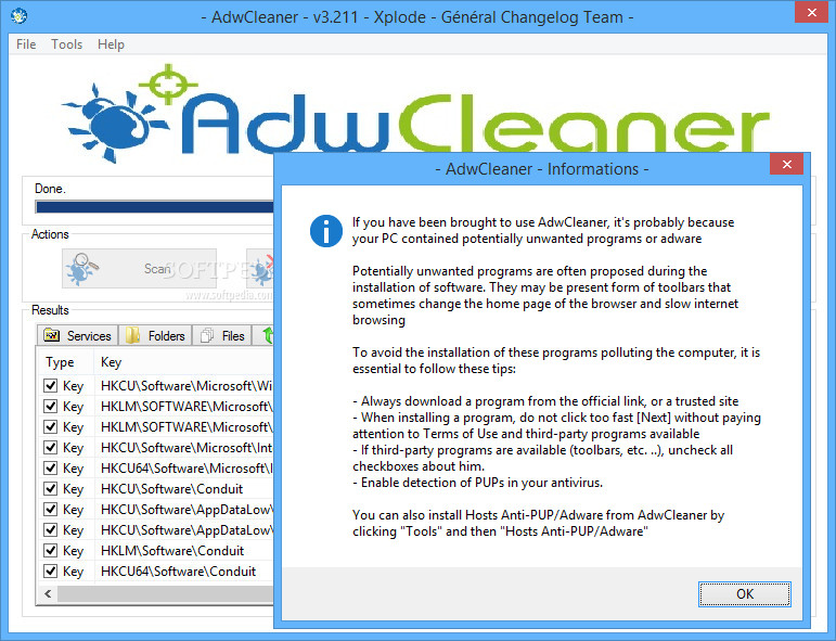 malwarebytes adwcleaner pause on cleaning