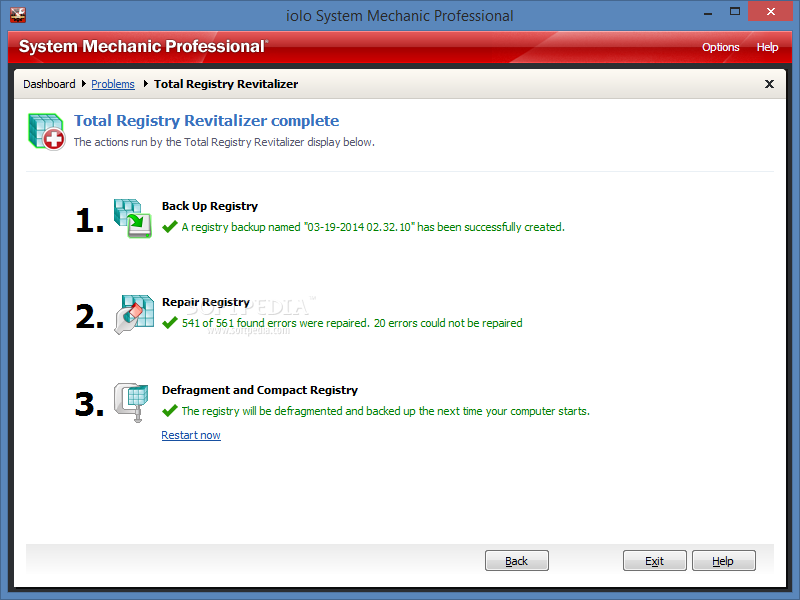 Total Registry 0.9.7.5 free instal