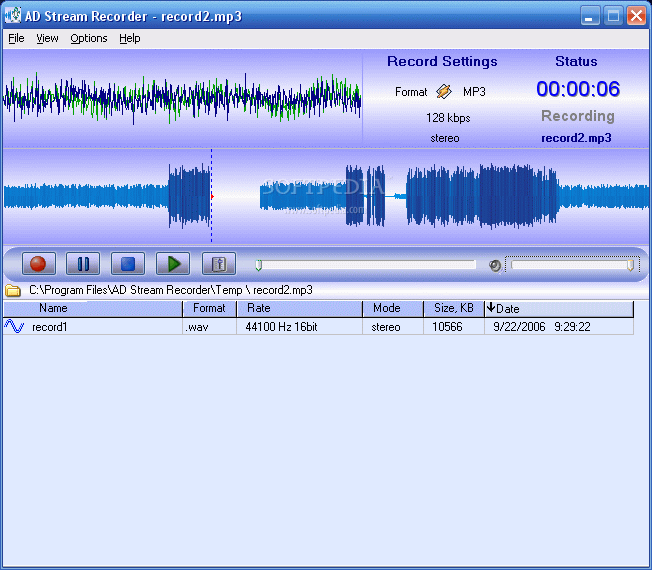 AD Sound Recorder 6.1 for windows download free