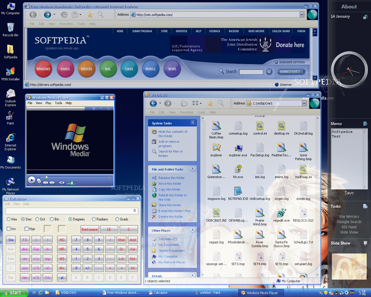menu startowe talii transformacji Vista wymaga wielu kliknięć, aby otworzyć